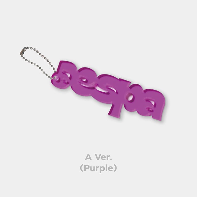[aespa POP-UP STORE 'Come to MY illusion'] LOGO KEY RING A Ver.