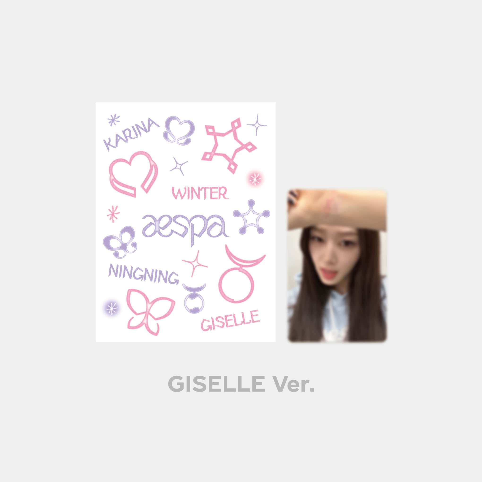 [aespa POP-UP STORE 'Come to MY illusion'] TATTOO STICKER SET_GISELLE