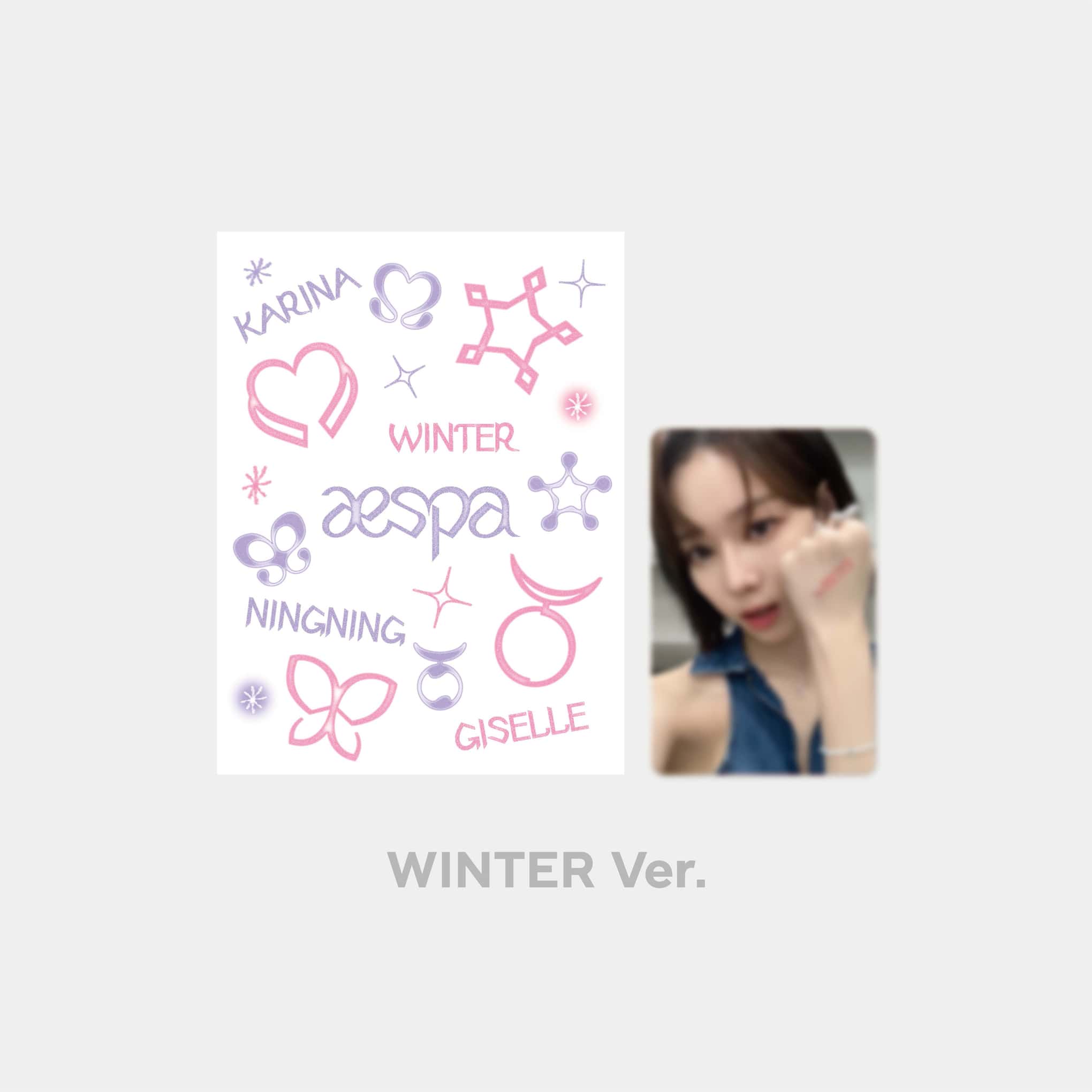 [aespa POP-UP STORE 'Come to MY illusion'] TATTOO STICKER SET_WINTER