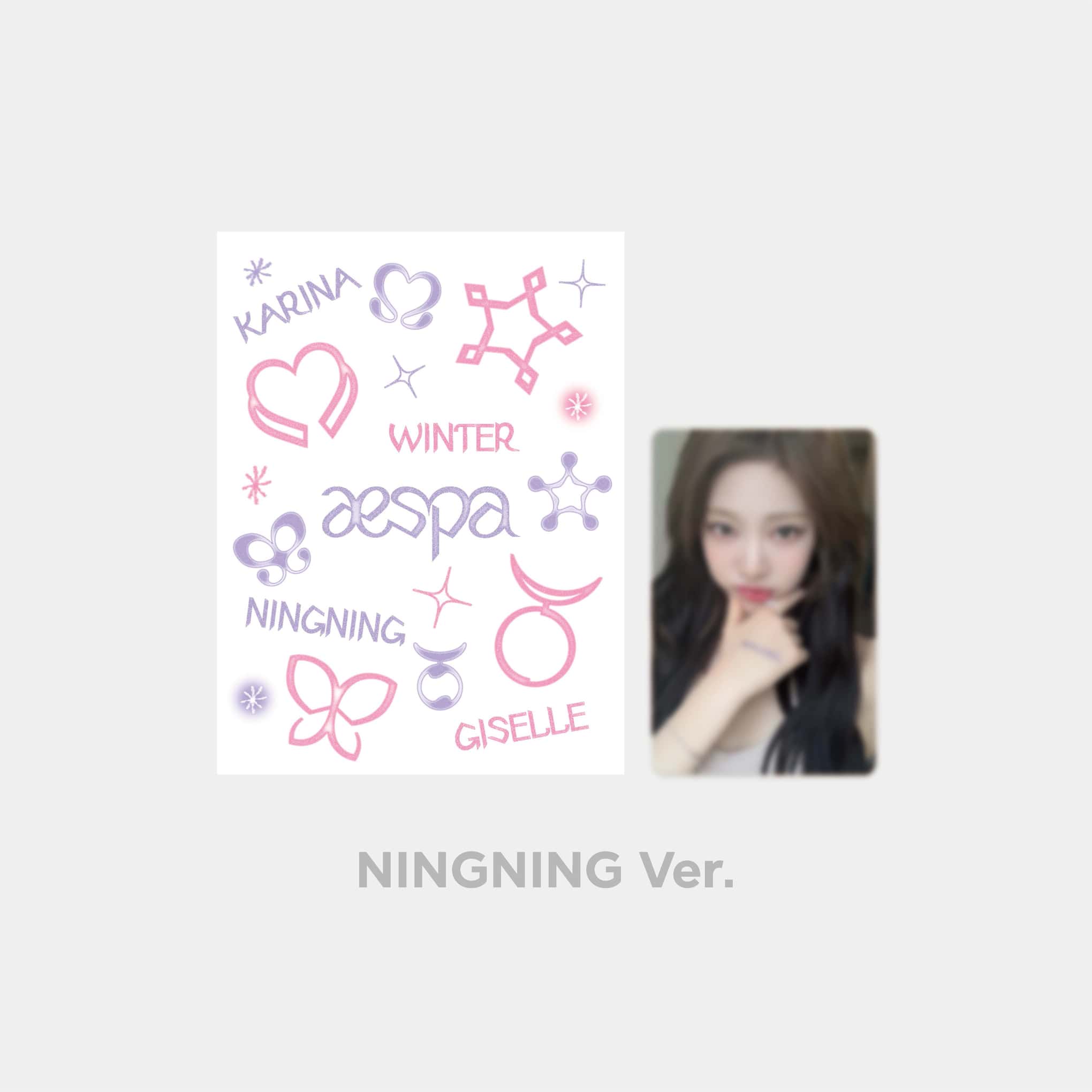 [aespa POP-UP STORE 'Come to MY illusion'] TATTOO STICKER SET_NINGNING